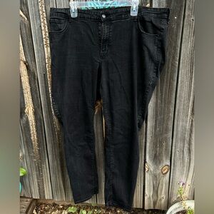 Old Navy Black Mid-Rise Super Skinny Jeans